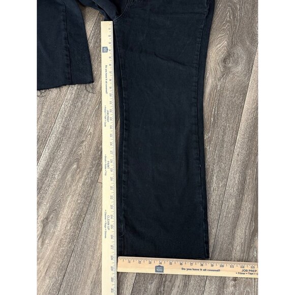Zara Womens Size 10 x28" High-Waisted Distressed Straight Leg Jeans Black READ!! - Picture 5 of 9